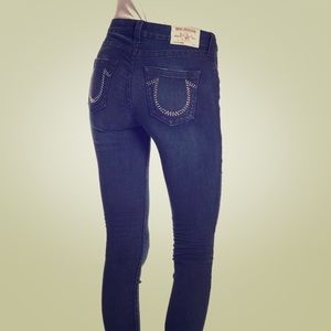 True religion jean with crystal embellished pocket